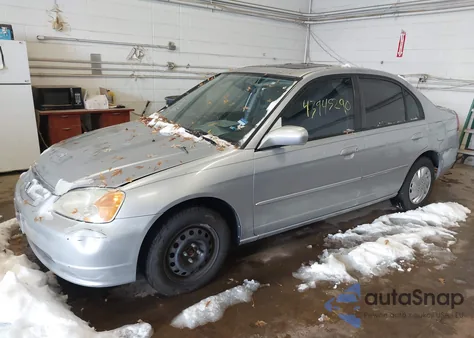 2003 Honda Civic Ex из США, поврежденный, VIN 2HGES26703H564426